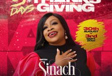 Sinach & Friends Preps Live Concert In Lagos