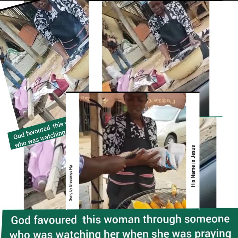 See how God Favoured This Woman A corn seller