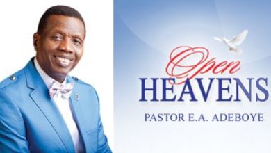 Open heaven pastor e. a. adeboye